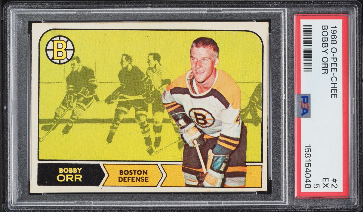 1968 O-Pee-Chee Hockey Bobby Orr #2 PSA 5 EX