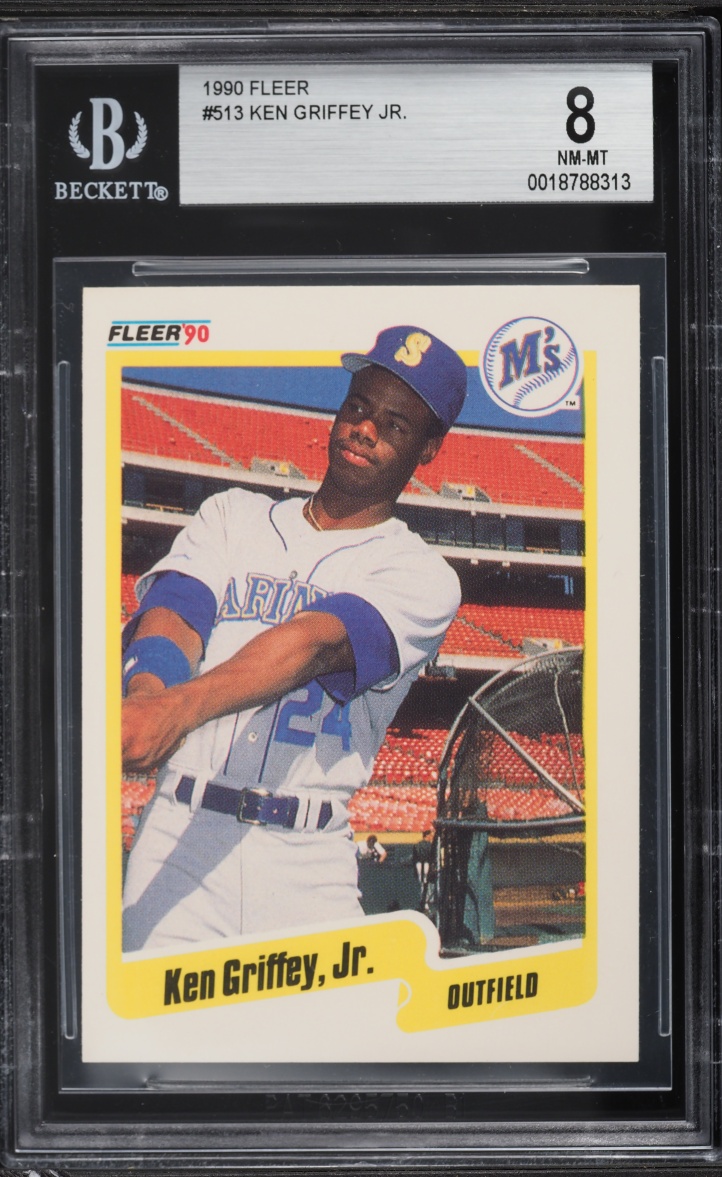 1990 Fleer Ken Griffey Jr. #513 BGS 8 NM-MT