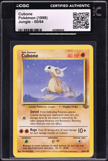 2021 Pokemon Sword & Shield Battle Styles Cubone #69 PSA 9 MINT on