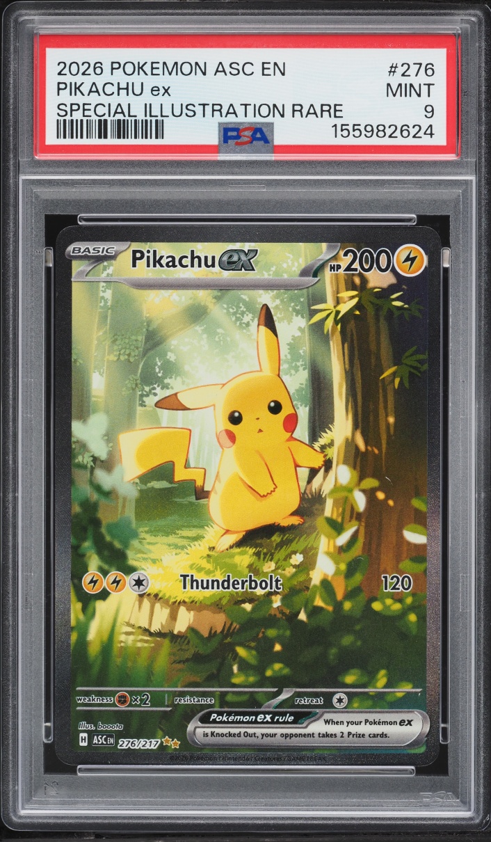 2026 Pokemon Mega Evolution Ascended Heroes SIR Pikachu Ex #276 PSA 9 MINT
