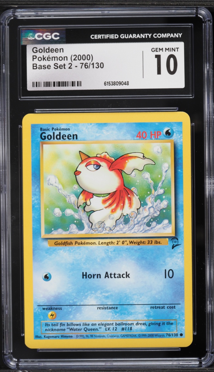 2000 Pokemon Base Set 2 Goldeen #76 CGC 10 GEM MINT