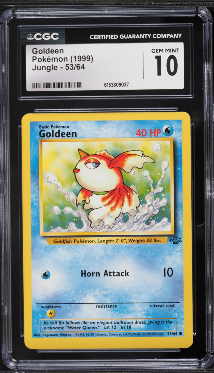 1999 Pokemon Jungle Goldeen #53 CGC 10 GEM MINT