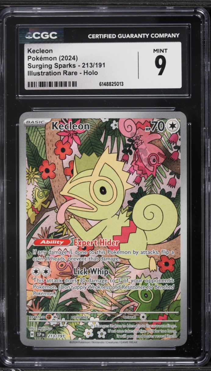2024 Pokemon Scarlet & Violet Surging Sparks IR Kecleon #213 CGC 9 MINT
