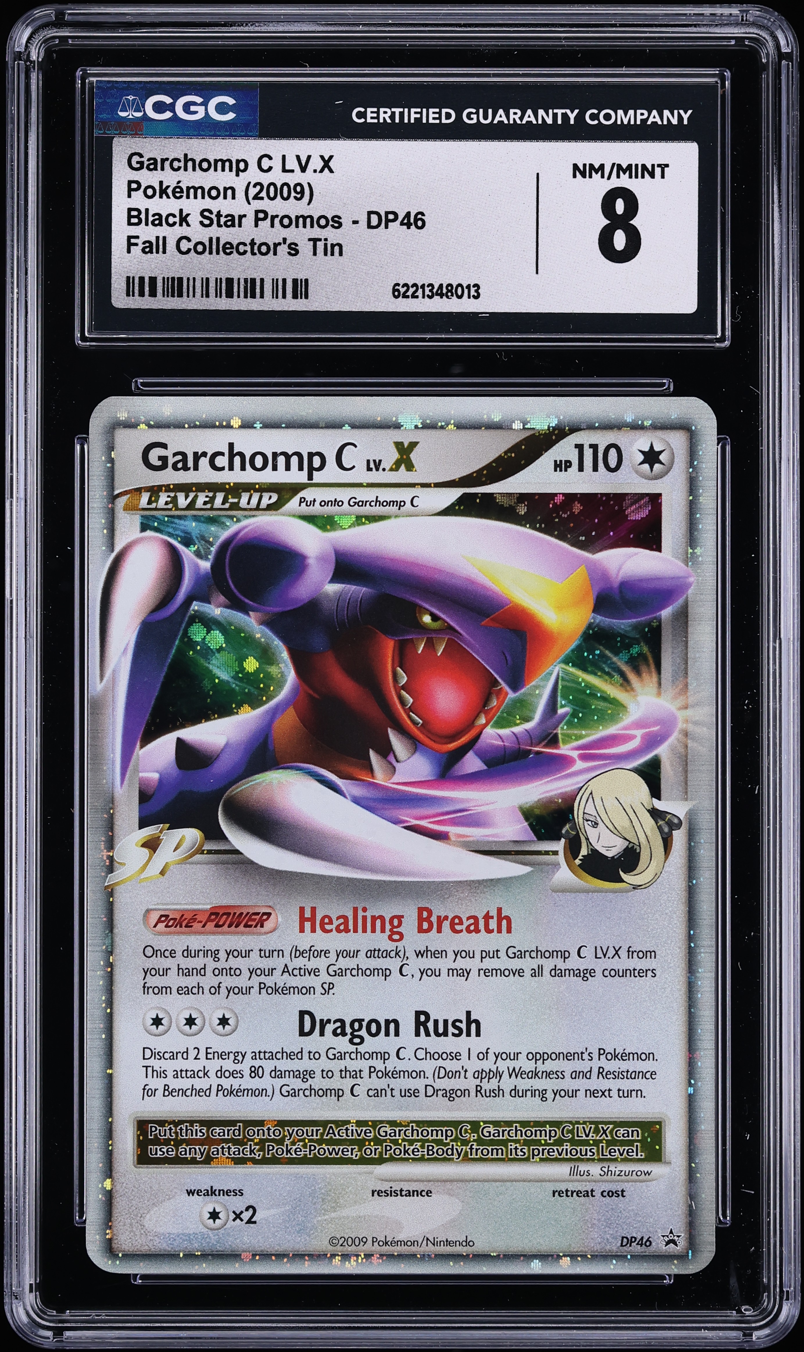 2009 Pokemon Diamond & Pearl Promo Fall Collector's Tin Holo Garchomp C Lv.X #DP46 CGC 8 NM-MT
