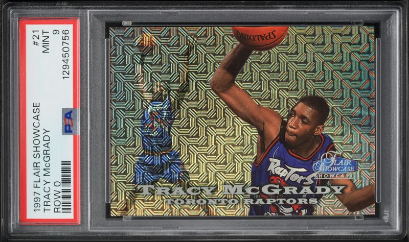 1997 Skybox Premium Next Game Tracy McGrady ROOKIE #10 PSA 8 NM-MT