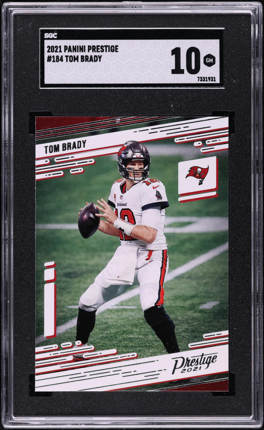 2021 Panini Prestige Tom Brady #184 SGC 10 GEM MINT