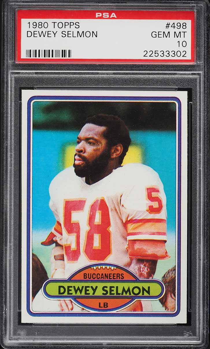 1980 Topps Football Dewey Selmon #498 PSA 10 GEM MINT
