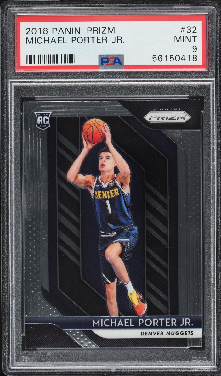 2018 Panini Prizm Michael Porter Jr. ROOKIE #32 PSA 9 MINT