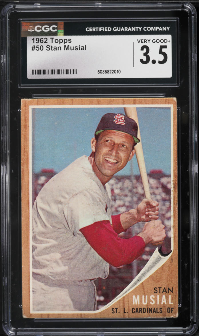 1962 Topps Stan Musial #50 CGC 3.5 VG+