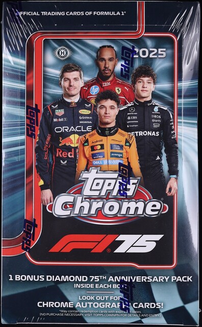 2025 Topps Chrome 10th Anniversary Labubu Sealed Hobby Box, 5ct