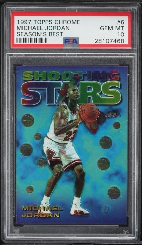 1996 Topps Chrome Michael Jordan #139 PSA 9 MINT on Fanatics Collect