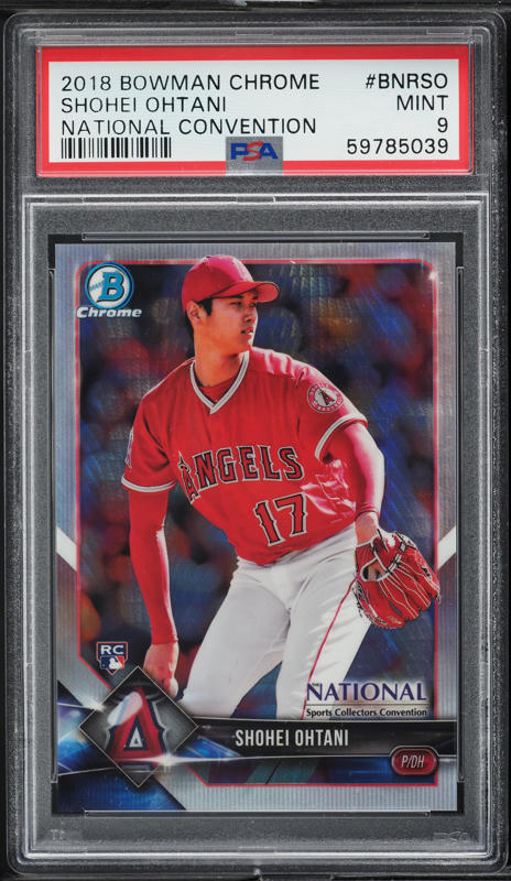 2018 Bowman Chrome Shohei Ohtani ROOKIE #1 SGC 9 MINT on Fanatics