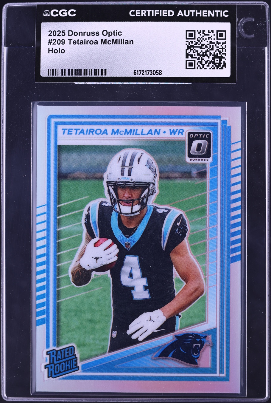 2025 Donruss Optic Holo Tetairoa McMillan ROOKIE #209 CGC AUTH