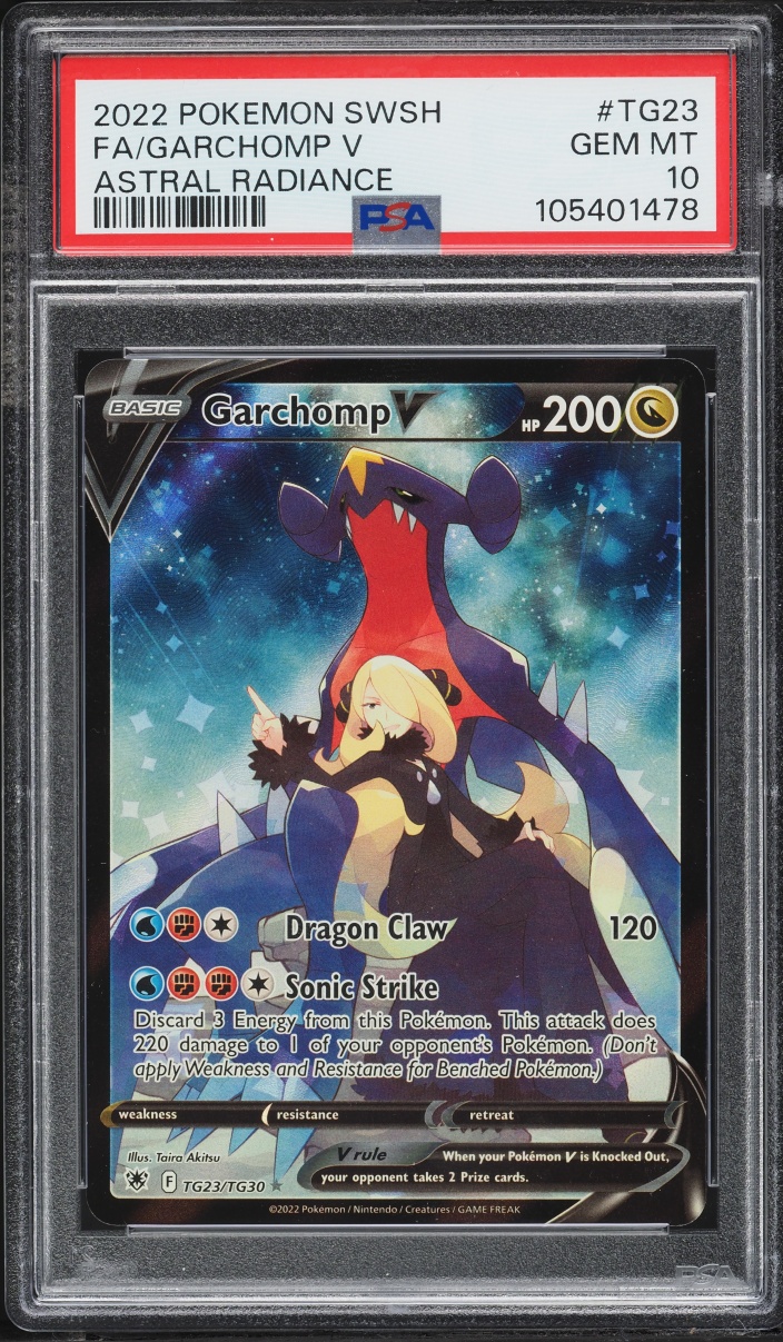 2022 Pokemon Sword & Shield Astral Radiance Full Art Garchomp V #TG23 PSA 10 GEM MINT