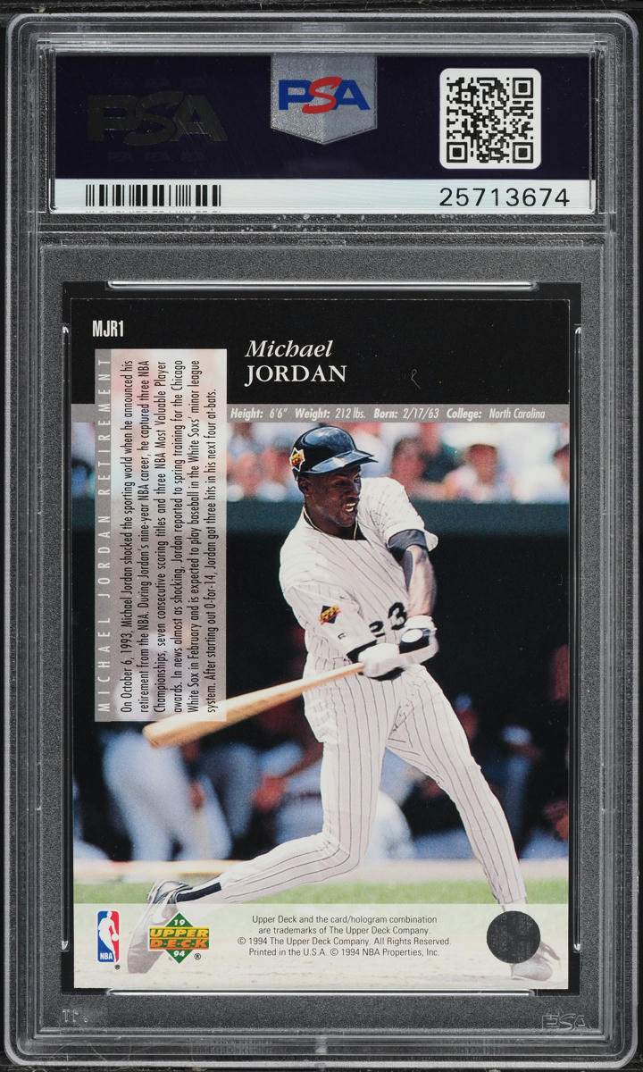 1993 Upper Deck SE Retirement Michael Jordan #MJR1 PSA 10 GEM MINT