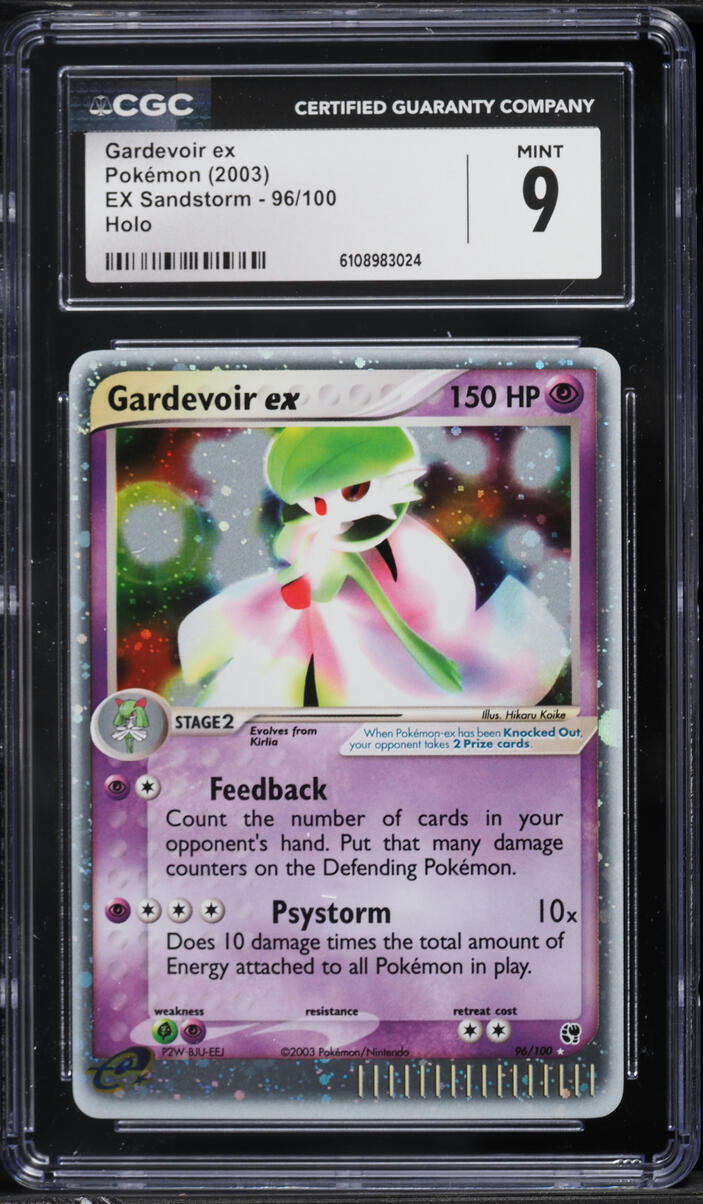 2003 Pokemon EX Sandstorm Holo Gardevoir ex #96 CGC 9 MINT