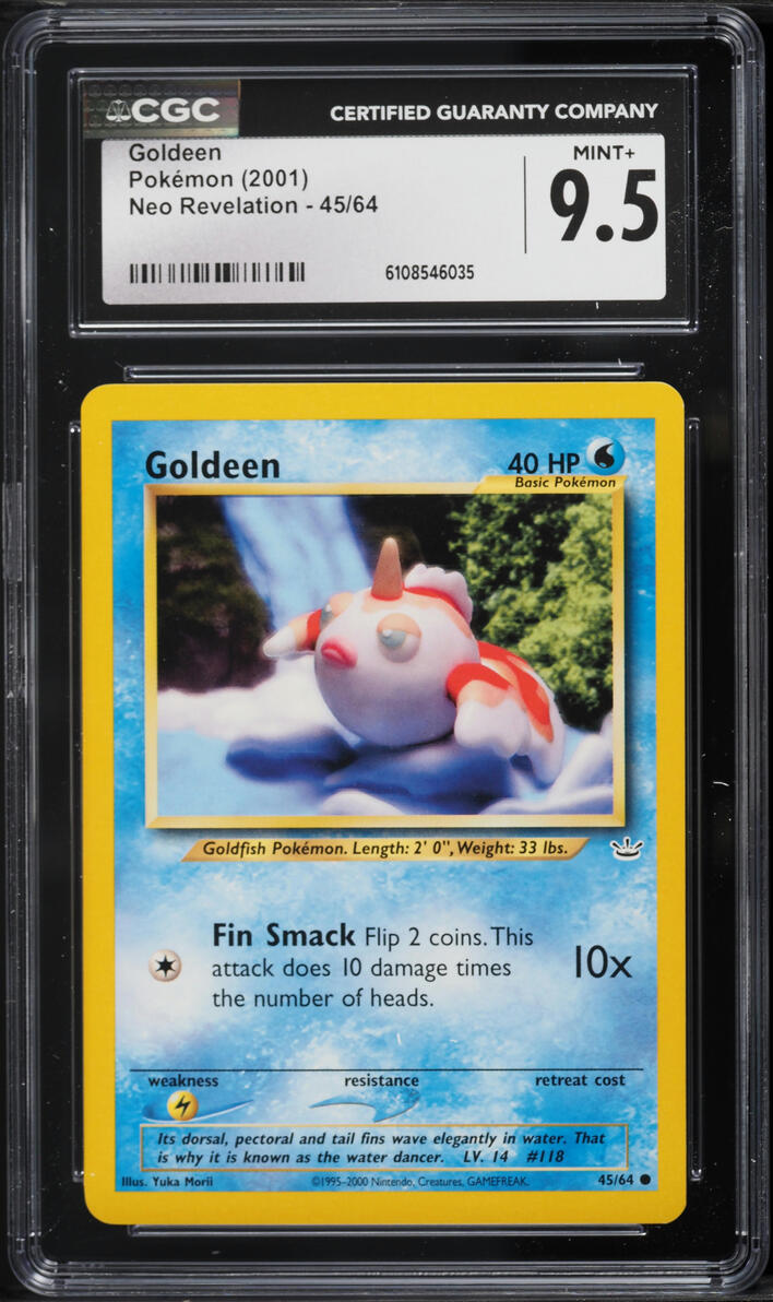 2001 Pokemon Neo Revelation Goldeen #45 CGC 9.5 MINT+