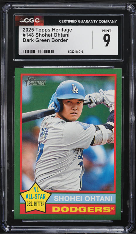 2019 Topps Heritage Black Border Shohei Ohtani #430 PSA 8 NM