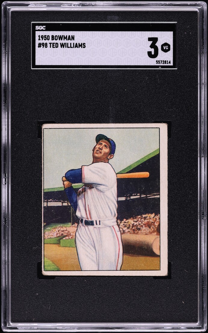 1950 Bowman Ted Williams #98 SGC 3 VG