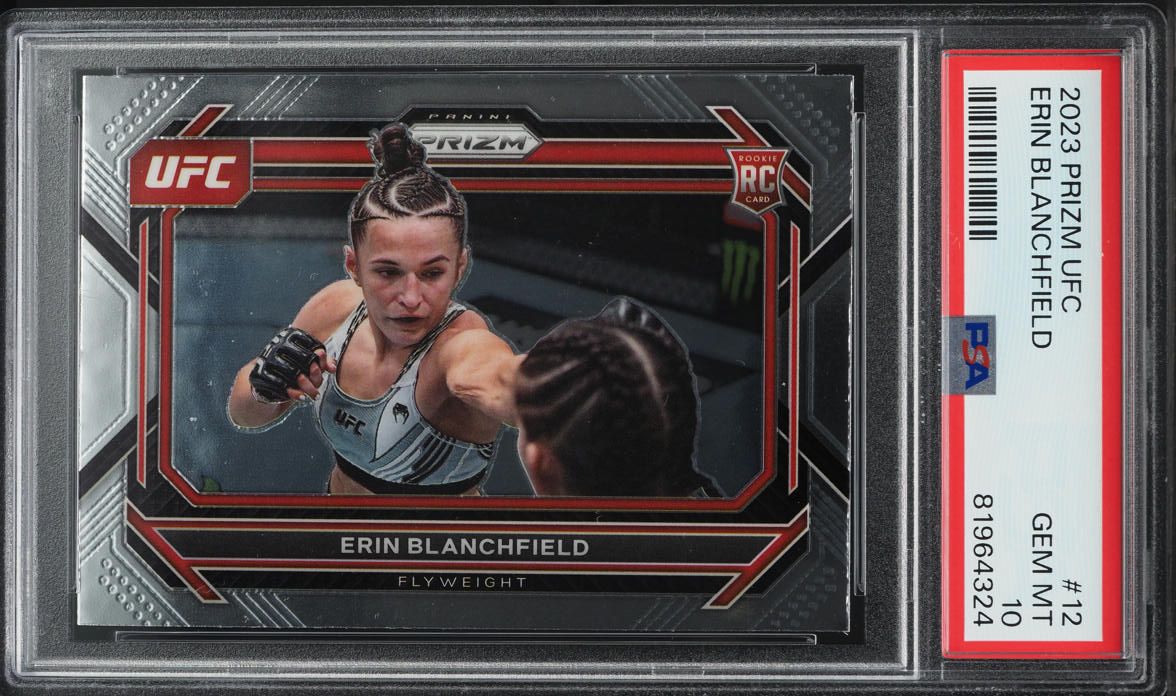 2023 Panini Prizm UFC Erin Blanchfield ROOKIE #12 PSA 10 GEM MINT
