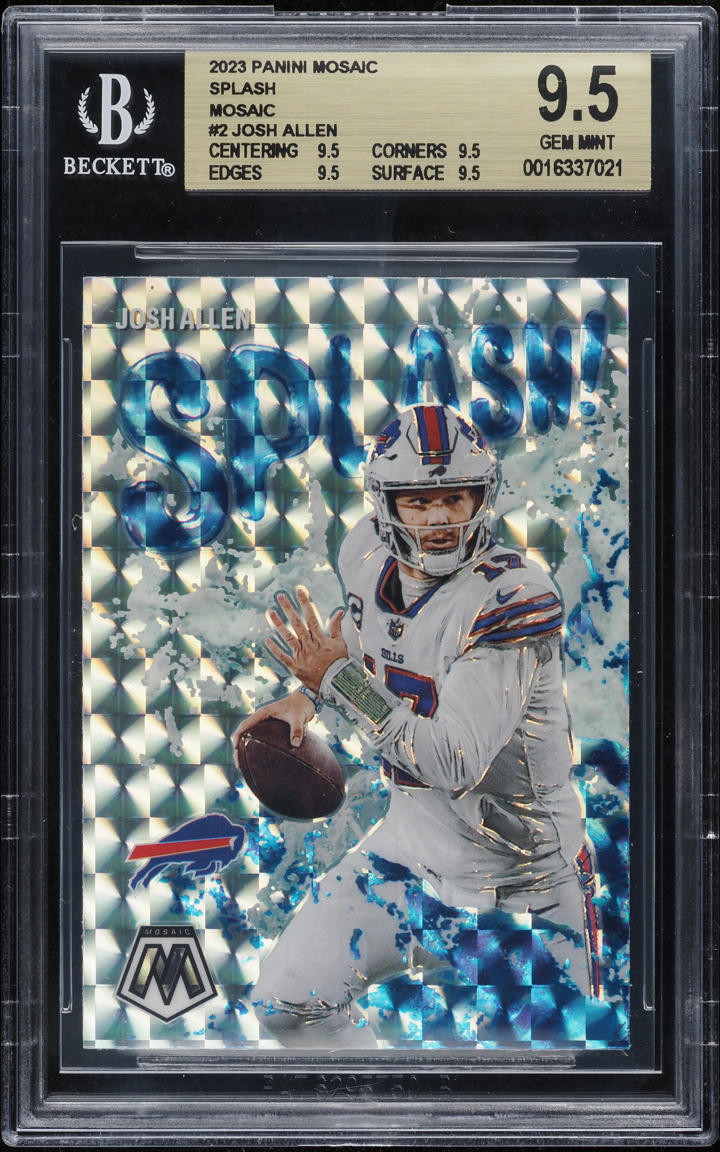 2023 Panini Mosaic Splash Josh Allen #SSJA BGS 9.5 GEM MINT