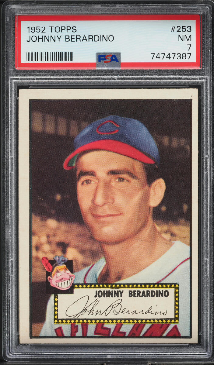 1952 Topps Johnny Berardino #253 PSA 7 NRMT