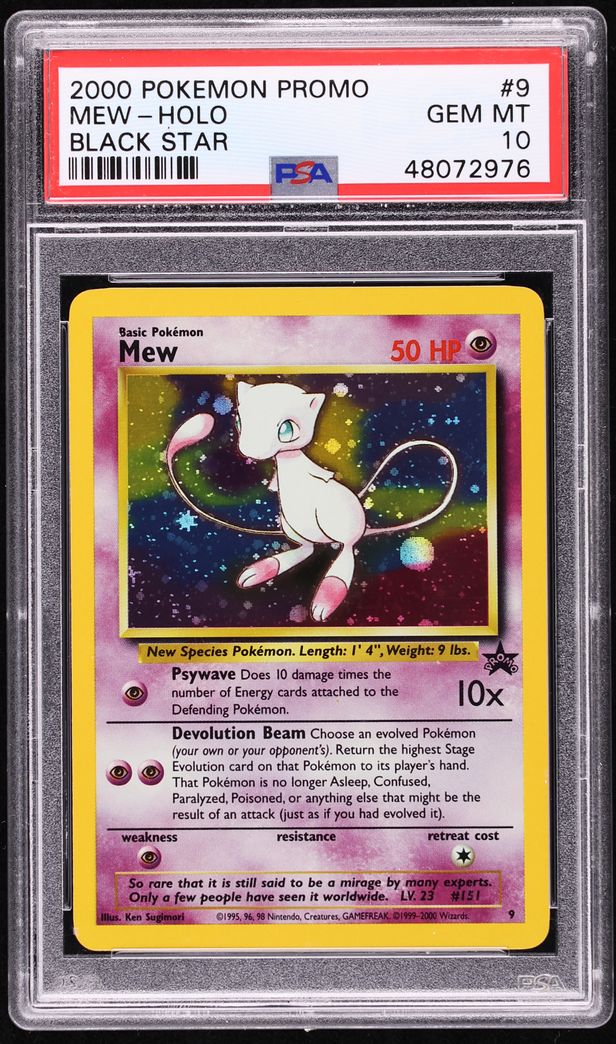 2000 Pokemon Black Star Promo Holo Mew #9 PSA 10 GEM MINT