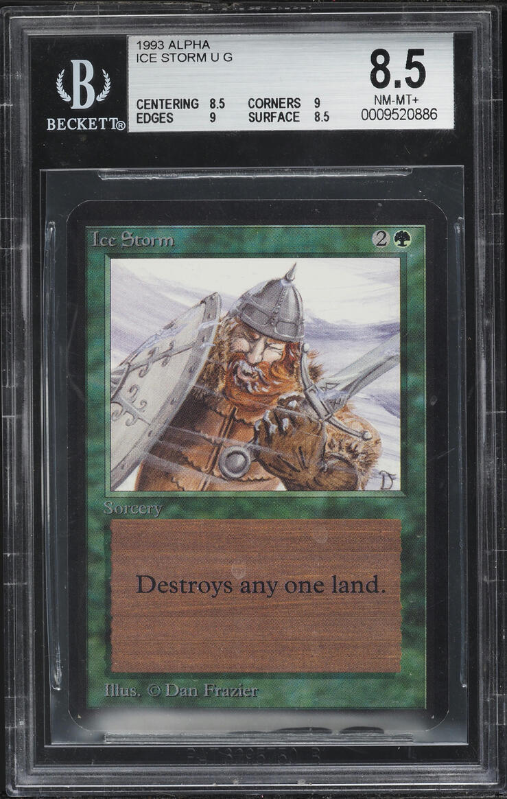 1993 Magic The Gathering MTG Alpha Ice Storm BGS 8.5 NM-MT+ on