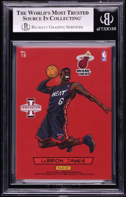 2013 Panini Innovation Kaboom! LeBron James #18 BGS 9 MINT