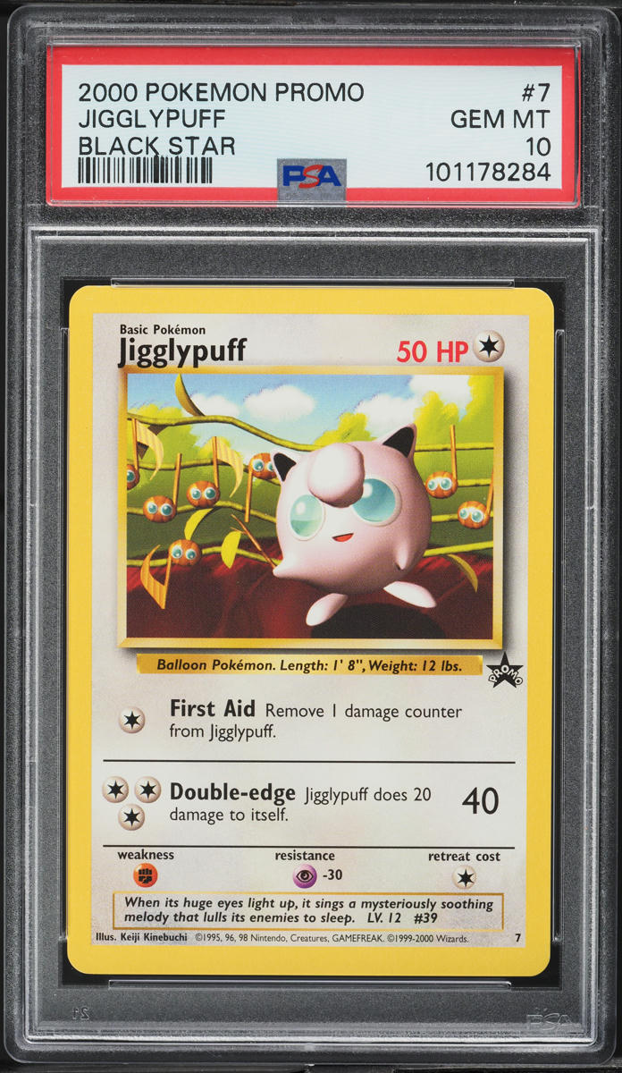 2000 Pokemon Black Star Promo Jigglypuff #7 PSA 10 GEM MINT