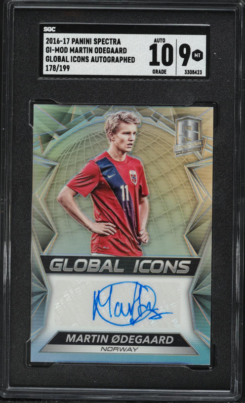 2022 Futera Unique AFC Triumph Diamond Martin Odegaard AUTO 1/1
