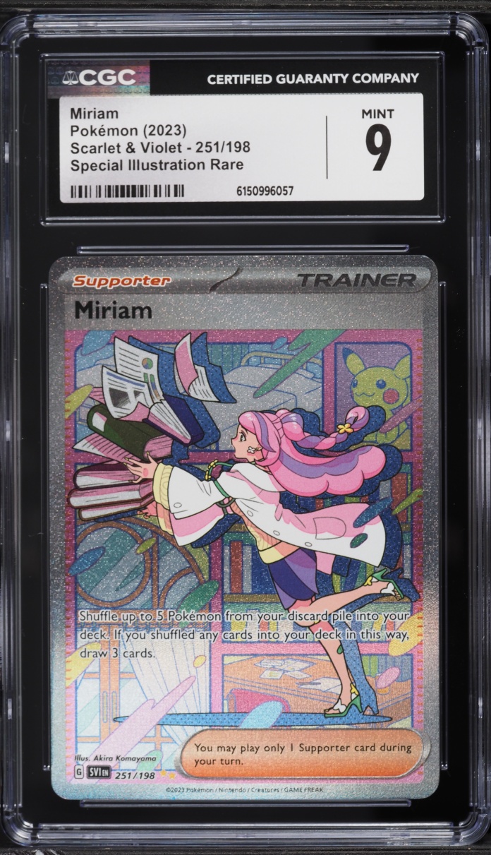 2023 Pokemon Scarlet & Violet SIR Miriam #251 CGC 9 MINT