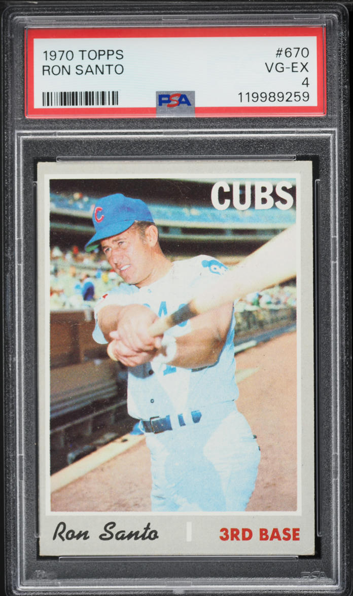 1970 Topps Ron Santo #670 PSA 4 VGEX