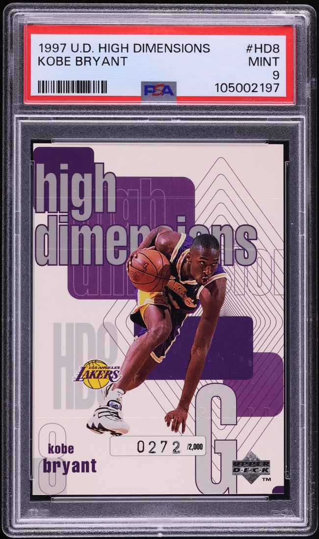 1997 Upper Deck High Dimensions Kobe Bryant /2000 #HD8 PSA 9 MINT