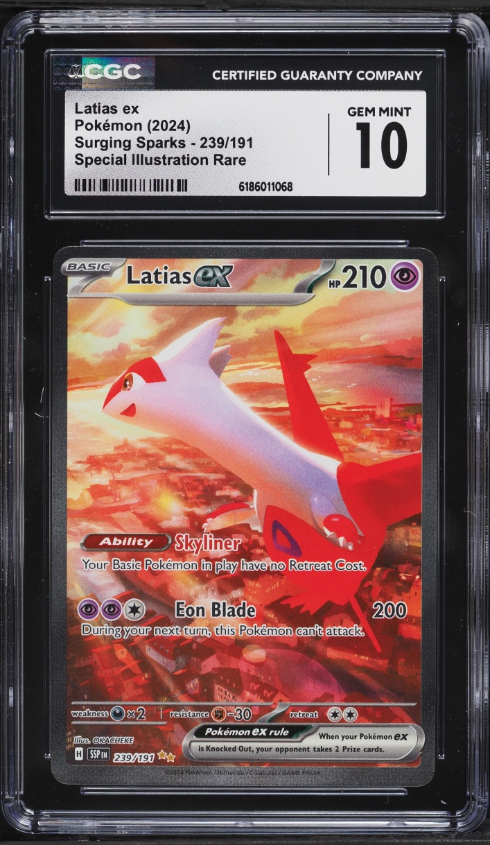 2024 Pokemon Scarlet & Violet Surging Sparks SIR Latias ex #239 CGC 10 GEM MINT