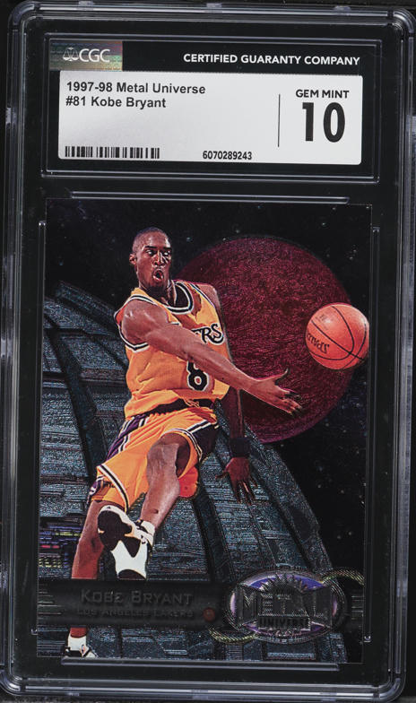 1997 Metal Universe Championship Hardware Kobe Bryant #7 PSA 9