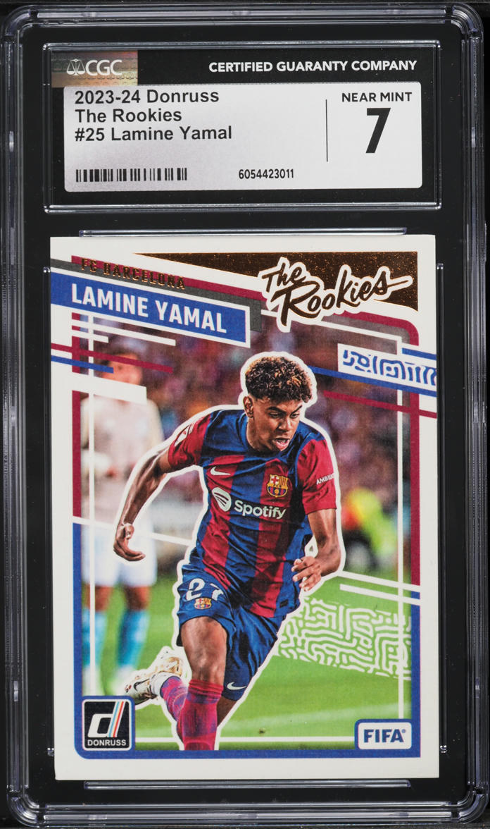 2023 Donruss The Rookies Lamine Yamal ROOKIE #25 CGC 7 NRMT