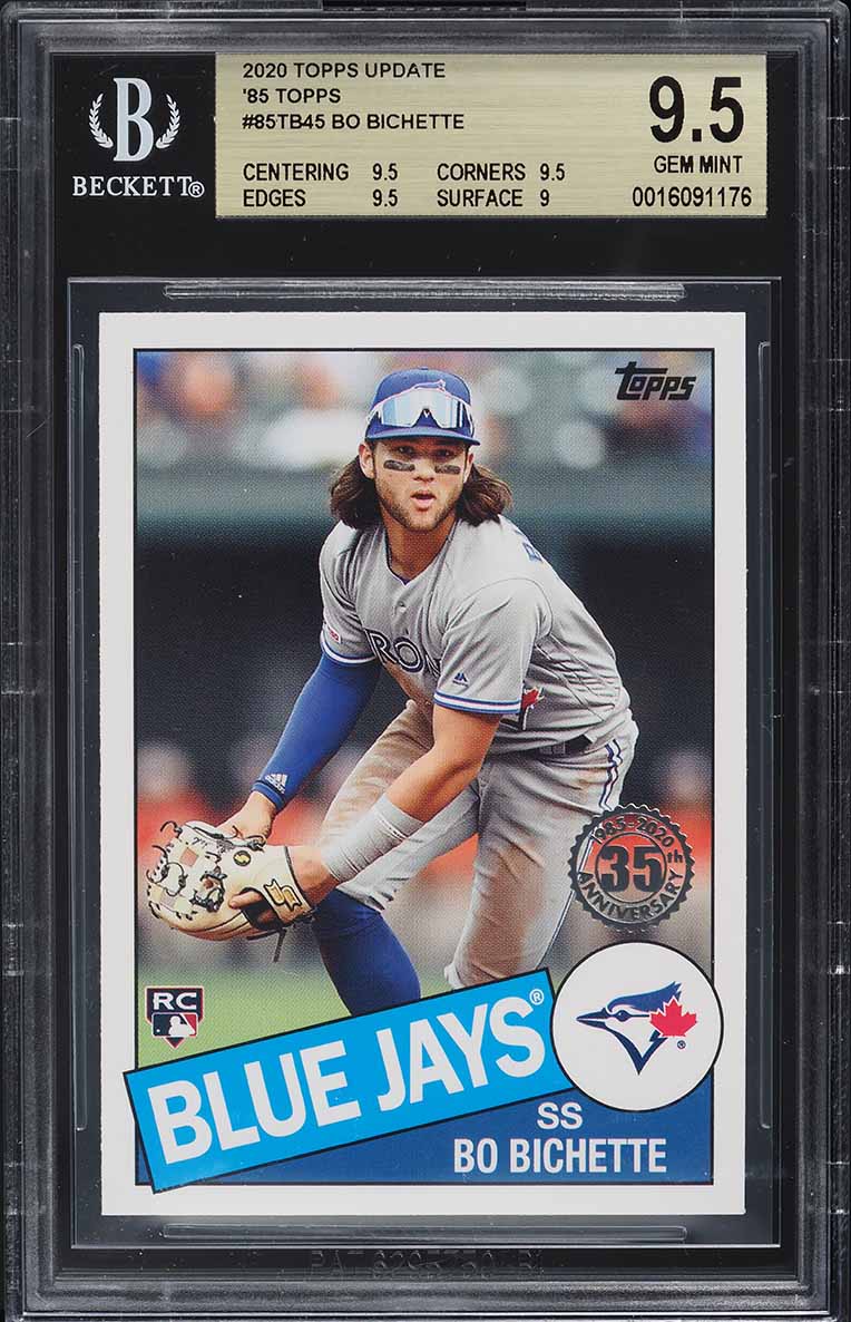 2020 Topps Update '85 Bo Bichette ROOKIE #85TB-45 BGS 9.5 GEM MINT