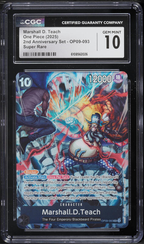 2024 One Piece Japanese Emperors Wanted Alt Art Marshall D. Teach