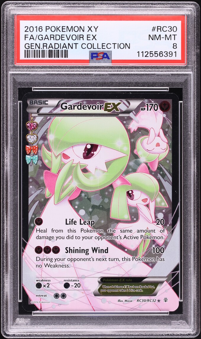 2016 Pokemon XY Generations Radiant Collection Full Art Gardevoir EX #RC30 PSA 8 NM-MT