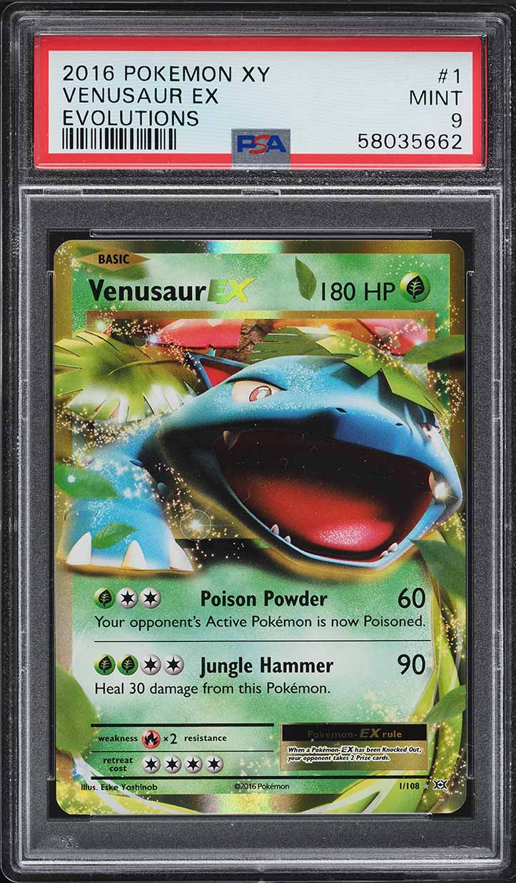 2016 Pokemon XY Evolutions Venusaur EX #1 PSA 9 MINT