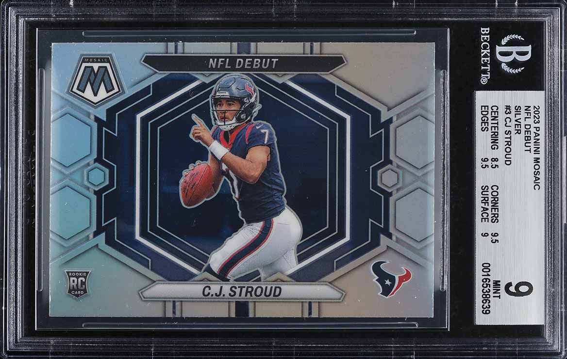 2023 Panini Mosaic Silver CJ Stroud ROOKIE #ND-3 BGS 9 MINT