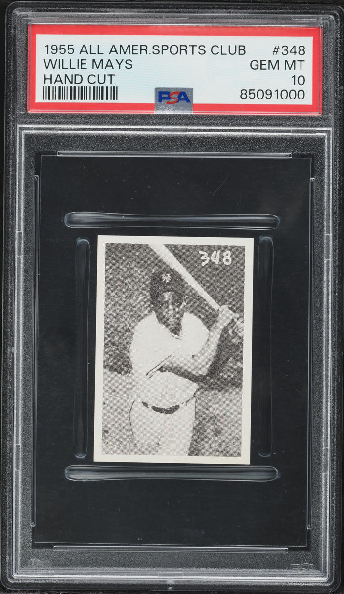 1955 All-American Sports Club Willie Mays #348 PSA 10 GEM MINT