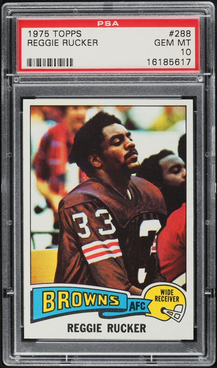 1975 Topps Football Reggie Rucker #288 PSA 10 GEM MINT