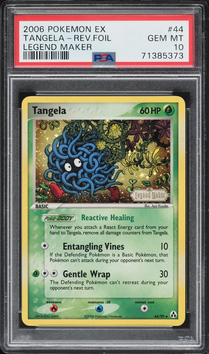 2006 Pokemon EX Legend Maker Reverse Holo Tangela #44 PSA 10 GEM MINT