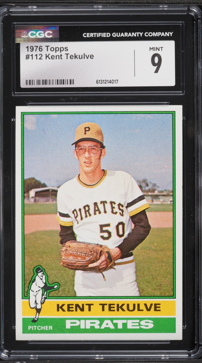1976 Topps Kent Tekulve #112 CGC 9 MINT