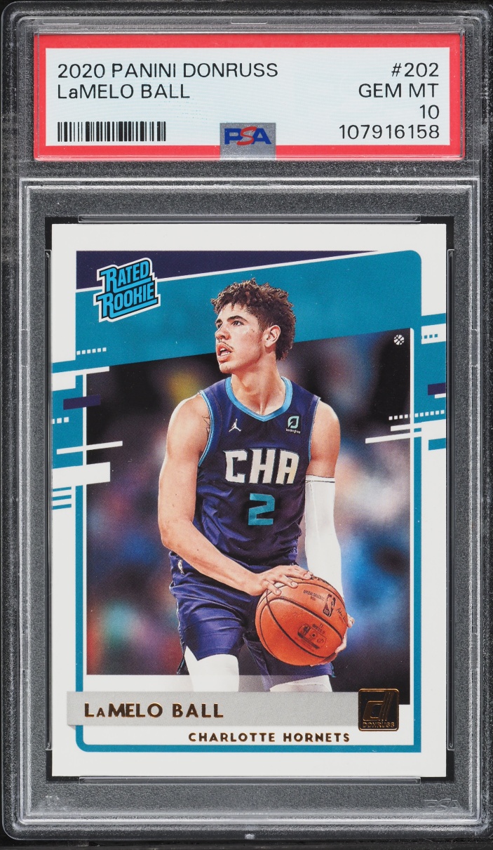 2020 Donruss Basketball LaMelo Ball ROOKIE #202 PSA 10 GEM MINT