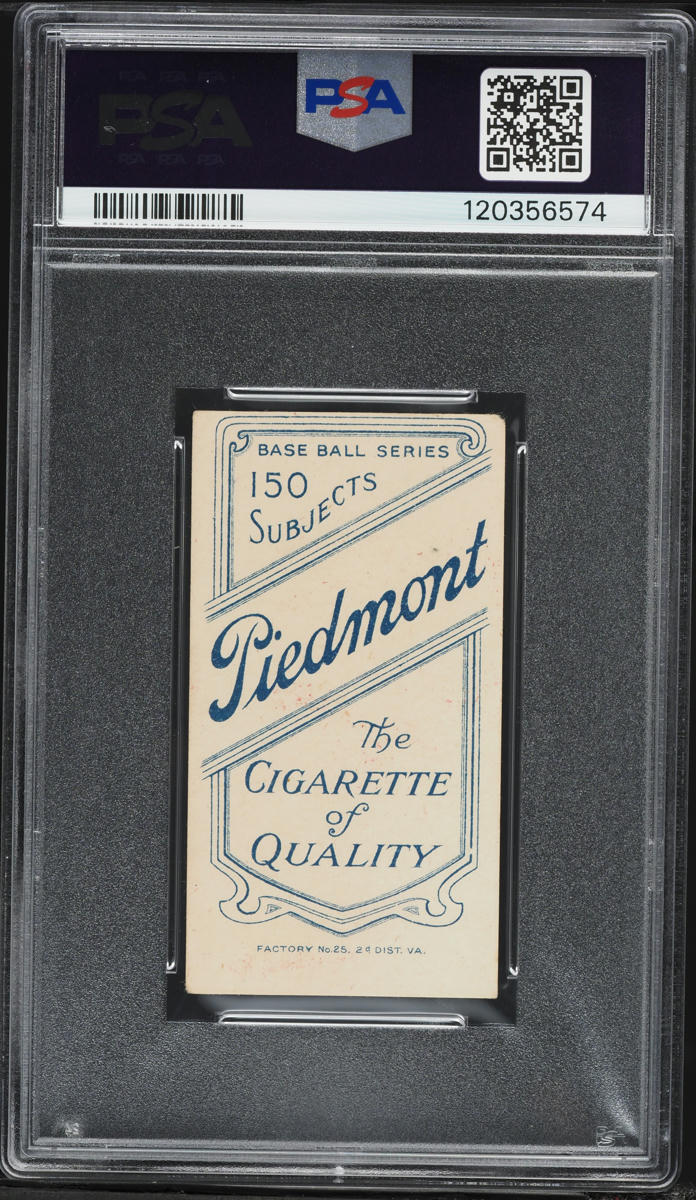 1909-11 T206 Joe Lake NEW YORK, PIEDMONT PSA 4 VGEX