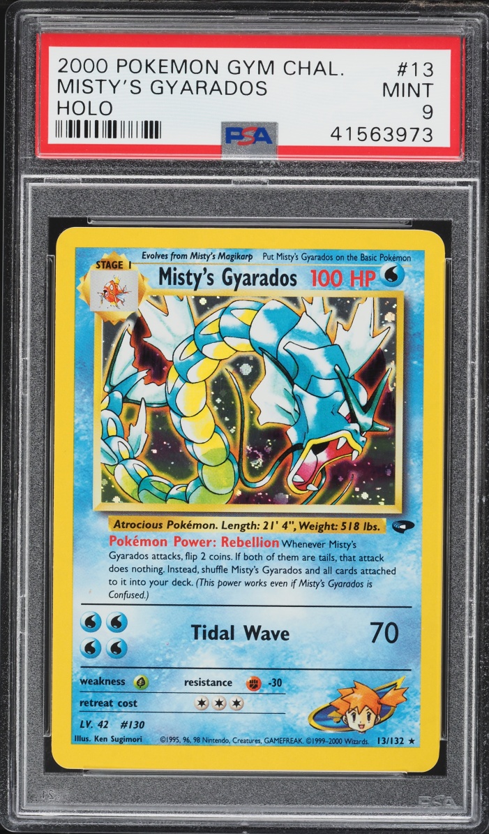 2000 Pokemon Gym Challenge Holo Misty's Gyarados #13 PSA 9 MINT