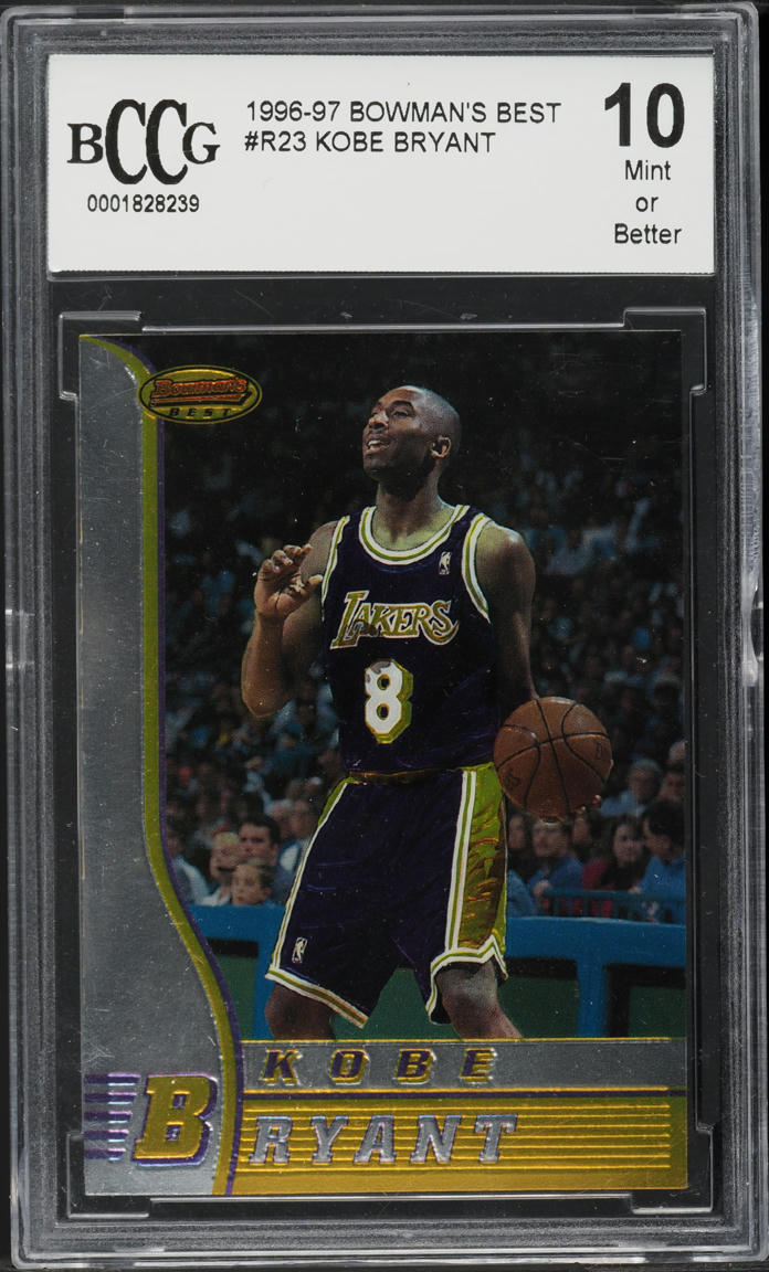 1996 Bowman's Best Kobe Bryant ROOKIE #R23 BCCG 10